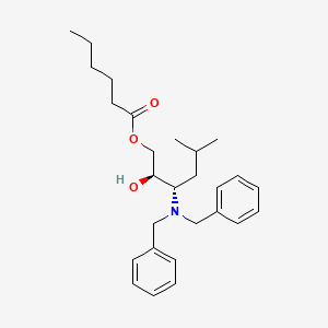 Hexanoic acid (2R,3S)-3-dibenzylamino-2-hydroxy-5-methylhexyl ester