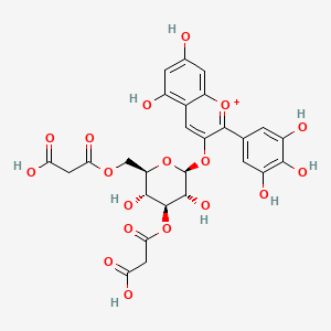 Delphinidin 3-O-3'',6''-O-dimalonylglucoside