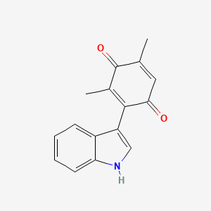 2-(1H-Indol-3-yl)-3,5-dimethylcyclohexa-2,5-diene-1,4-dione