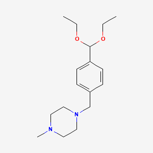 1-{[4-(Diethoxymethyl)phenyl]methyl}-4-methylpiperazine