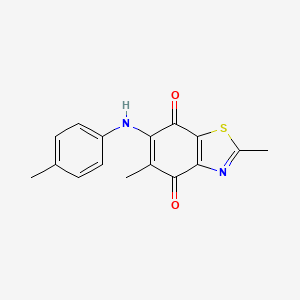 2,5-Dimethyl-6-(4-methylanilino)-1,3-benzothiazole-4,7-dione