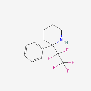 2-(Pentafluoroethyl)-2-phenylpiperidine