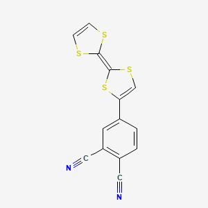 4-[2-(2H-1,3-Dithiol-2-ylidene)-2H-1,3-dithiol-4-yl]benzene-1,2-dicarbonitrile