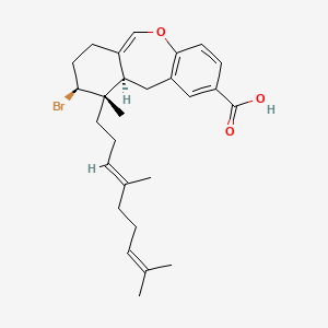 molecular formula C27H35BrO3 B1260754 美丽藻酸 B 