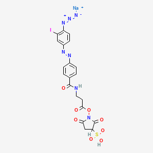 molecular formula C20H16IN7NaO8S+ B1260759 Aibao ester CAS No. 93376-02-4