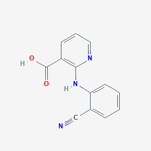 molecular formula C13H9N3O2 B12607590 2-(2-Cyanoanilino)pyridine-3-carboxylic acid CAS No. 651046-26-3