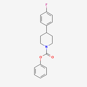 1-Piperidinecarboxylic acid, 4-(4-fluorophenyl)-, phenyl ester