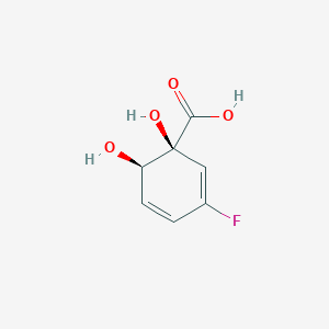 molecular formula C7H7FO4 B1260761 5-氟环己二烯-顺,顺-1,2-二醇-1-羧酸酯 