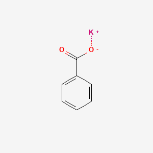 molecular formula C7H5KO2·3H2O<br>C7H5KO2 B1260764 Potassium benzoate CAS No. 582-25-2