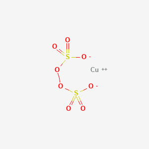 molecular formula CuO8S2 B1260772 Copper peroxydisulfate CAS No. 63502-94-3
