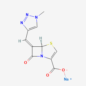 sodium;(5R,6Z)-6-[(1-methyltriazol-4-yl)methylidene]-7-oxo-4-thia-1-azabicyclo[3.2.0]hept-2-ene-2-carboxylate