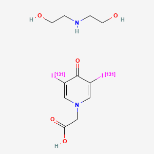 molecular formula C11H16I2N2O5 B1260790 Iodopyracet I-131 CAS No. 93507-15-4