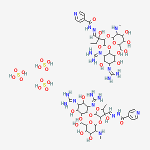 molecular formula C54H94N20O36S3 B1260792 Streptonicozid CAS No. 5667-71-0
