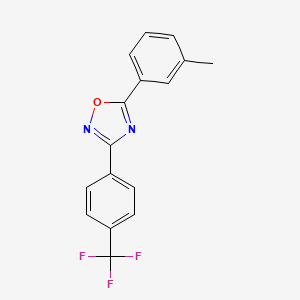 5-(3-Methylphenyl)-3-[4-(trifluoromethyl)phenyl]-1,2,4-oxadiazole