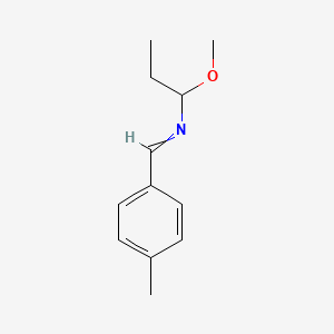 N-(1-Methoxypropyl)-1-(4-methylphenyl)methanimine