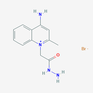 Quinolinium, 4-amino-1-(2-hydrazino-2-oxoethyl)-2-methyl-, bromide