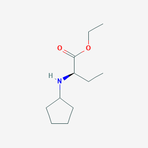 ethyl (2R)-2-(cyclopentylamino)butanoate