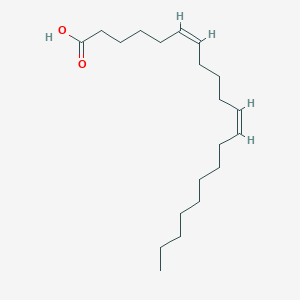 molecular formula C20H36O2 B1260812 (6Z,11Z)-二十六碳-6,11-二烯酸 