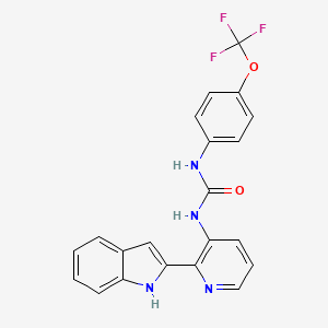 N-[2-(1H-Indol-2-yl)pyridin-3-yl]-N'-[4-(trifluoromethoxy)phenyl]urea