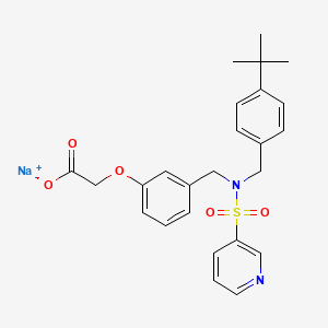 molecular formula C25H27N2NaO5S B1260817 Evatanepag sodium CAS No. 223490-49-1
