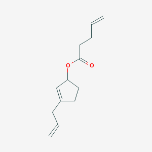 3-(Prop-2-en-1-yl)cyclopent-2-en-1-yl pent-4-enoate