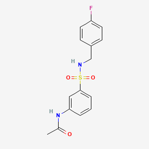 N-(3-{[(4-Fluorophenyl)methyl]sulfamoyl}phenyl)acetamide