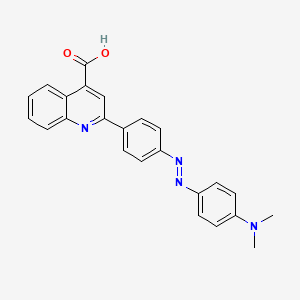 2-(4-{(E)-[4-(Dimethylamino)phenyl]diazenyl}phenyl)quinoline-4-carboxylic acid