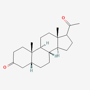 (5R,8R,9S,10S,13S,14S)-17-acetyl-10,13-dimethyl-1,2,4,5,6,7,8,9,11,12,14,15,16,17-tetradecahydrocyclopenta[a]phenanthren-3-one