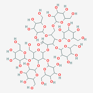 2-[6-(Hydroxymethyl)-3,4,5-tris[[3,4,5-trihydroxy-6-(hydroxymethyl)oxan-2-yl]oxy]oxan-2-yl]oxy-3,4,5,6-tetrakis[[3,4,5-trihydroxy-6-(hydroxymethyl)oxan-2-yl]oxy]hexanal