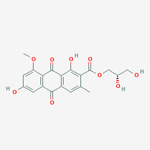 molecular formula C20H18O9 B1260835 variecolorquinone A 