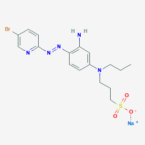 Sodium 3-[{3-amino-4-[(e)-(5-bromopyridin-2-yl)diazenyl]phenyl}(propyl)amino]propane-1-sulfonate