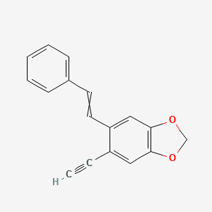 5-Ethynyl-6-(2-phenylethenyl)-2H-1,3-benzodioxole