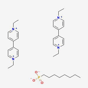 1-Ethyl-4-(1-ethylpyridin-1-ium-4-yl)pyridin-1-ium;octyl-dioxido-oxo-lambda5-phosphane