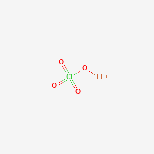 molecular formula LiClO4<br>ClLiO4 B1260867 Lithium perchlorate CAS No. 7791-03-9