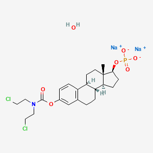 molecular formula C23H32Cl2NNa2O7P B1260884 Estramustine phosphate sodium monohydrate CAS No. 1227300-83-5