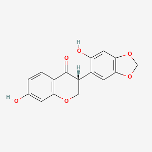molecular formula C16H12O6 B1260885 (-)-Sophorol 