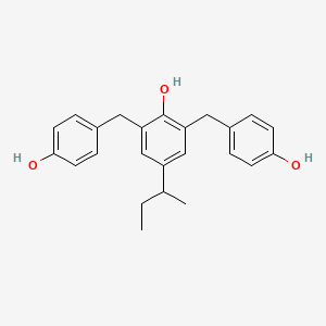 4,4'-{[5-(Butan-2-yl)-2-hydroxy-1,3-phenylene]bis(methylene)}diphenol