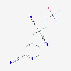 [(2-Cyanopyridin-4-yl)methyl](3,3,3-trifluoropropyl)propanedinitrile