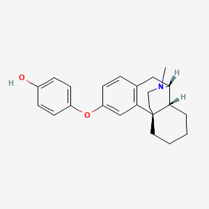 molecular formula C23H27NO2 B1260890 4-[[(1R,9R,10R)-17-methyl-17-azatetracyclo[7.5.3.01,10.02,7]heptadeca-2(7),3,5-trien-4-yl]oxy]phenol 