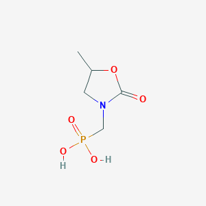 [(5-Methyl-2-oxo-1,3-oxazolidin-3-yl)methyl]phosphonic acid