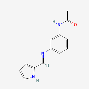 N-{3-[(Z)-(1H-Pyrrol-2-ylmethylene)amino]phenyl}acetamide