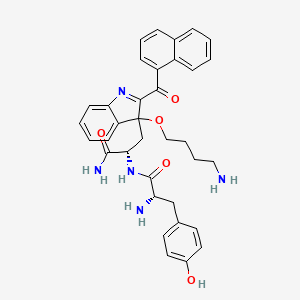 L-Tyrosyl-3-[3-(4-aminobutoxy)-2-(naphthalene-1-carbonyl)-3H-indol-3-yl]-L-alaninamide