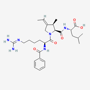 (S)-2-[[(2S,3R)-1-[(S)-2-(Benzoylamino)-6-guanidinohexanoyl]-3-methyl-4-[(Z)-ethylidene]-2-pyrrolidinyl]carbonylamino]-4-methylpentanoic acid