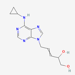 5-[6-(Cyclopropylamino)-9H-purin-9-yl]pent-3-ene-1,2-diol