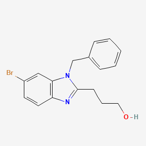 3-(1-Benzyl-6-bromo-1H-benzimidazol-2-yl)propan-1-ol