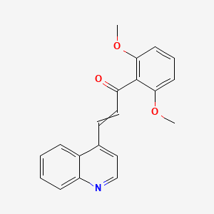 1-(2,6-Dimethoxyphenyl)-3-(quinolin-4-yl)prop-2-en-1-one