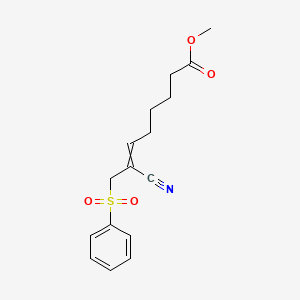 Methyl 8-(benzenesulfonyl)-7-cyanooct-6-enoate