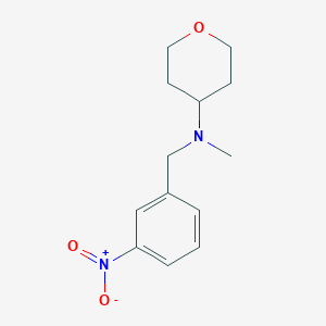 N-Methyl-N-[(3-nitrophenyl)methyl]oxan-4-amine