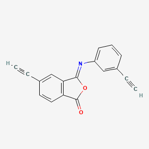 (3Z)-5-Ethynyl-3-[(3-ethynylphenyl)imino]-2-benzofuran-1(3H)-one