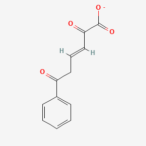 molecular formula C12H9O4- B1260910 (3e)-2,6-二氧代-6-苯基己-3-烯酸酯 
